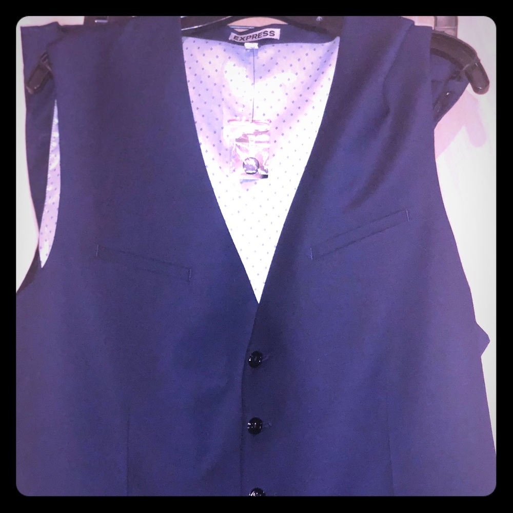 Two piece Navy blue EXPRESS men’s suit